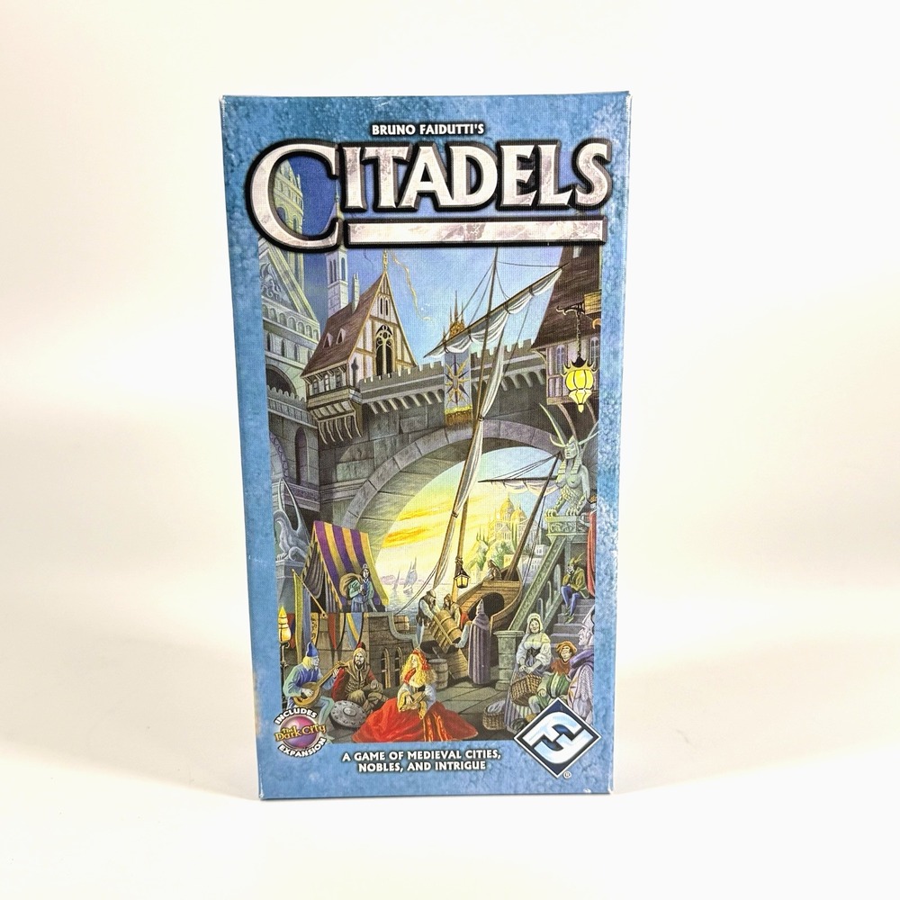 FFG Board Games Citadels w/Dark City Expansion (2nd 2004) Box VG